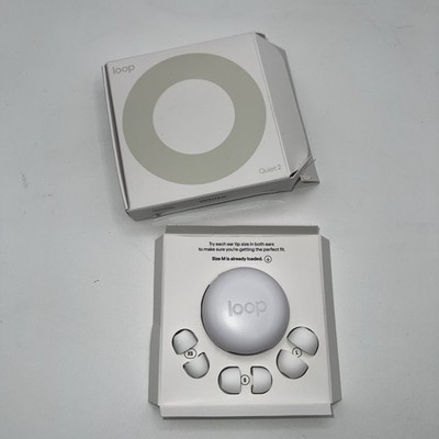 Loop Quiet 2 Ear Plugs for Noise Reduction 14 Rating WHITE Open Box