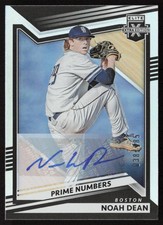 2022 Elite Extra Edition Prime Numbers /185 Noah Dean #159 Red Sox