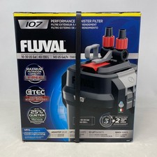 Fluval 107 Performance Canister Filter Black - 10-30 Gallon Aquarium, 145 GPH