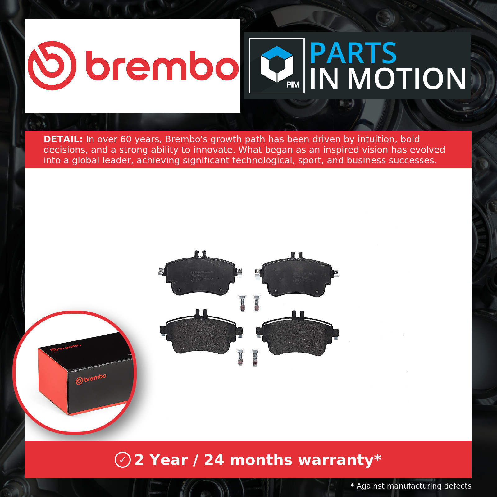 Fits BREMBO KLOCKI SZCZEKI CYLINDERKI P 50 094 BRAKE PADS FRONT MERCEDES A W176 - Image 12