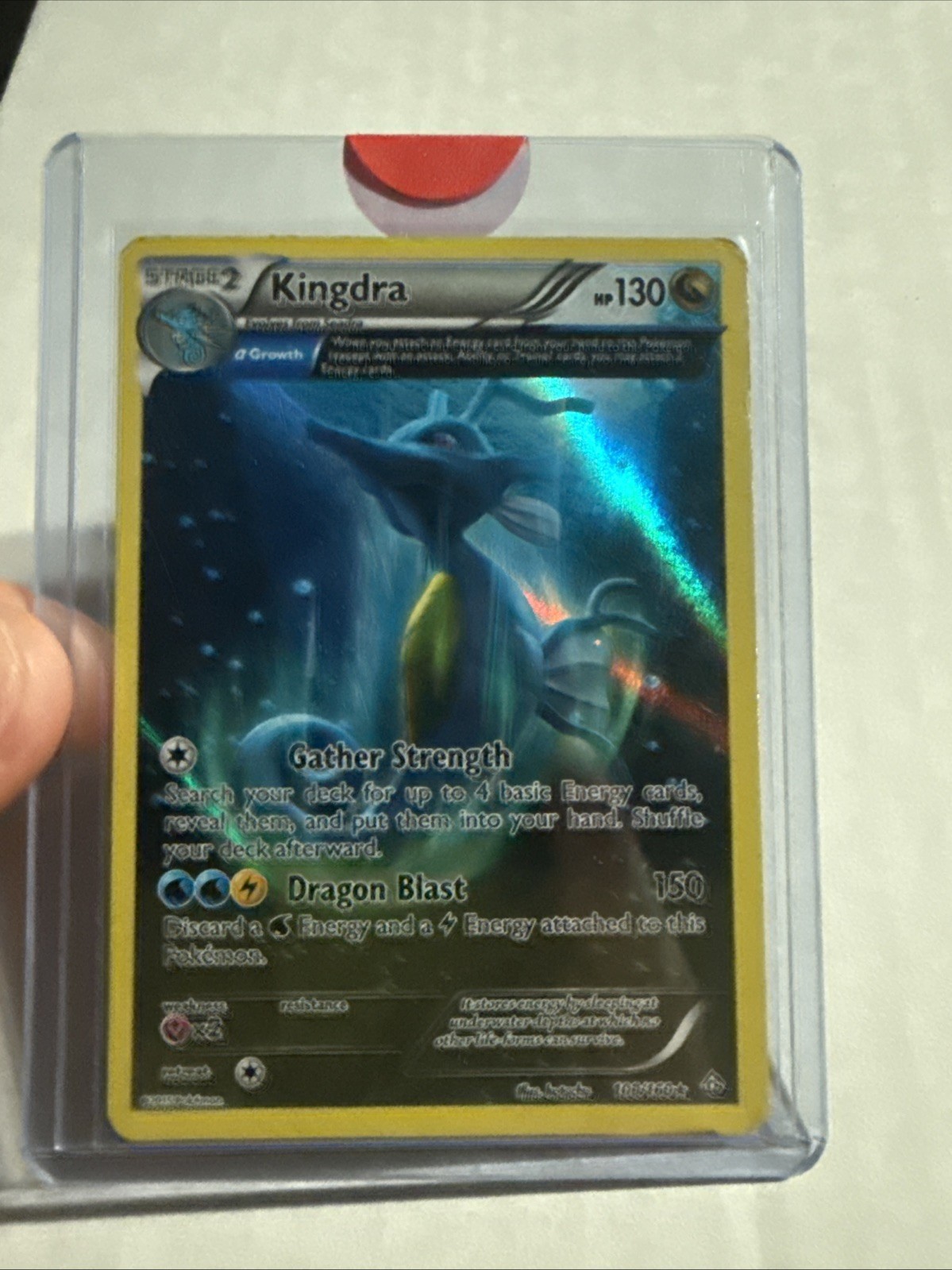 Pokémon Kingdra TCG Primal Clash 108/160 Regular Holo Rare Alpha Full Art