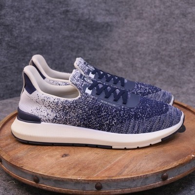 Peter Millar Hyperlight Apollo Men Size 11 Blue White Fade Knit Slip On Sneaker
