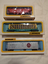 Bachmann Ho Scale Train Cars Lot Of 3, Original Box