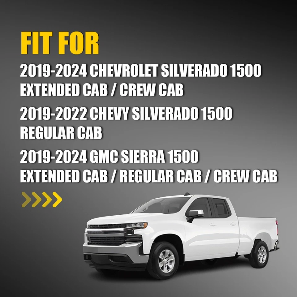 Left Side Mirror Glass Heated with Blind Spot Fit 2019-2025 GMC Sierra 1500 OEM - Image 2 of 4