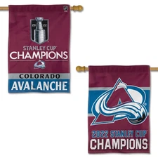 Colorado Avalanche 2022 NHL Stanley Cup Champions House Flag Banner