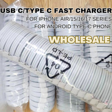 PD 60 USB-C Fast Charging Cable Type-C Charger Lot For iPhone17 16 15 Samsung