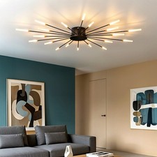 Modern Sputnik Chandelier Fireworks Pendant Light Crystal Ceiling Light G9 Bulb