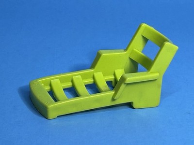 Lime Green Chaise Lounge Chair Vintage Fisher Little People Pop Up Camper #992