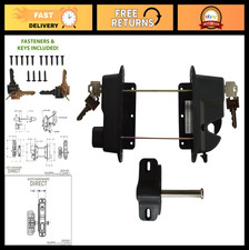 Key-Lockable Nylon Polymer Latch 2-Sided Design Keyed Alike Security Lock