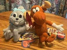 Rocky & Bullwinkle Limited Ed Collectible Beans 1999 Stuffins New With Tags (2)