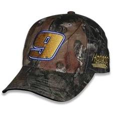 Checkered Flag Sports Chase Elliott 2025 Camo Big Number #9 Snapback Hat