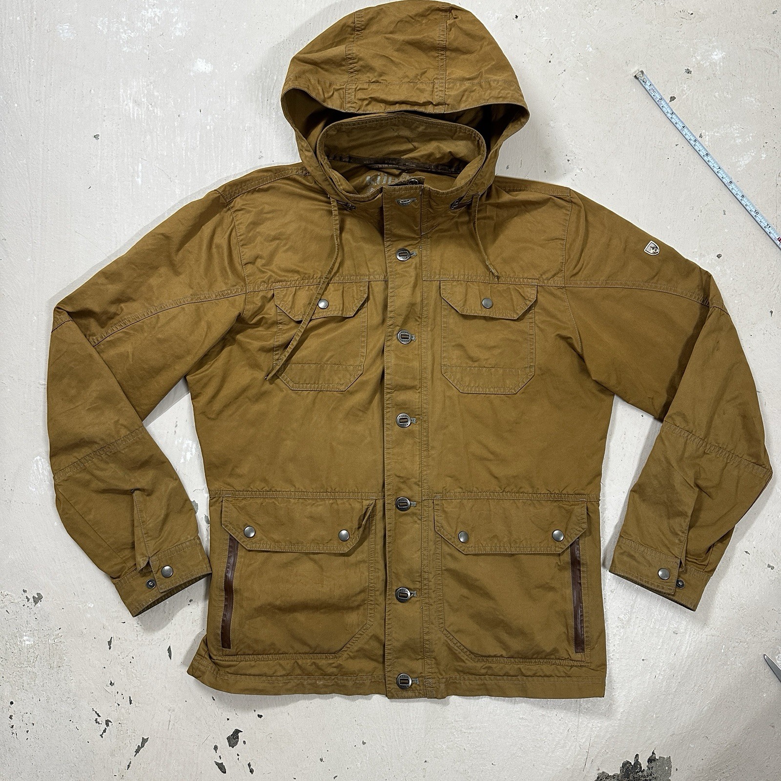 Kuhl Kollusion Quicksand Jacket Field Utility Full Zip Button Hiking Men's Large
