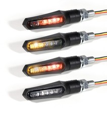 3in1 Blinker-Rücklicht-Bremslicht schwarz LED Mini getönt ECE Chopper Custom