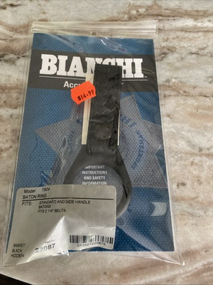#ad Bianchi Model 7904 Baton Holder For 2.25quot; 58mm Belt Widths Basket Weave New $13.49