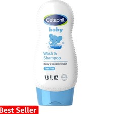 Baby Shampoo and Body Wash with Organic Calendula, Tear Free, Hypoallergenic,...