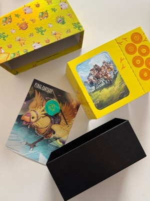 MTG Final Fantasy Chocobo Bundle Click Wheel, Empty Foil Deck Box, Tokens