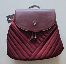 Vanessa Williams Burgundy Quilted Backpack. (New with Tags)