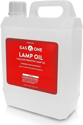 GasOne Liquid Paraffin Lamp Oil   1 Gallon 128 fl oz (1 gallon), Clear 