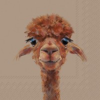 Ihr Serviette Alpaca Fernando 20 Stk 33X33 Cm Papierservietten Tischdeko Party