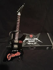 SF Giants Metallica Mini Guitar - Metallica Axe Flying V Sealed Special Event