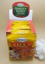 Grace Cock Flavored Soup Mix 12 Pac Exp 2026 ~1.59 oz New In Box 