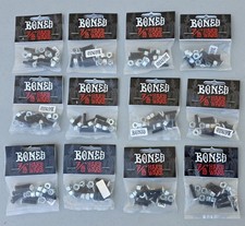 12 Single Pack Bones Skateboard Hardware, 7/8 inch phillips head Bolts
