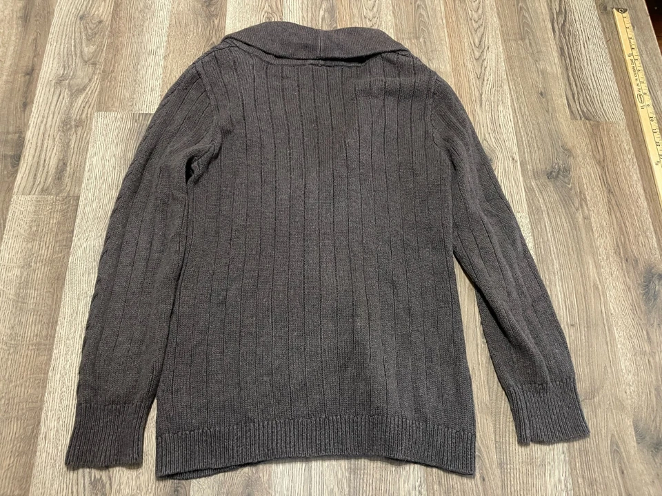 Suéter Northcrest, Para Mujer Talla Mediana, Negro, Cárdigan, Punto Cable Foto 2 de 4