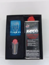 Zippo American Skull 48739 Lighter, Flints, & Lighter Fluid Gift Set Box