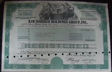 Bond RJR Nabisco Holdings Group, Inc., Payee REGIONAL CLEARING Corp 1990