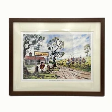 Thelwell Pony Print. Willowbrook Riding School. Horse riding gift.