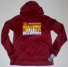 WASHINGTON COMMANDERS NFL TEAM APPAREL HOODED SWEATSHIRT HOODIE YOUTH M L NWT
