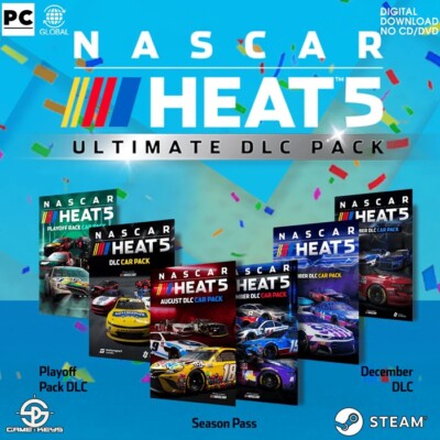 NASCAR Heat 5 - Ultimate DLC Bundle Steam  Key PC Region Free (No DISC) (ww)