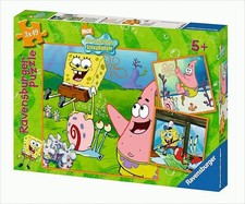 GW8610 SpongeBob und Freunde - Puzzle 3 x 49 Teile