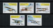 M968  Laos  1996  antique aircraft aviation   5v.  MNH