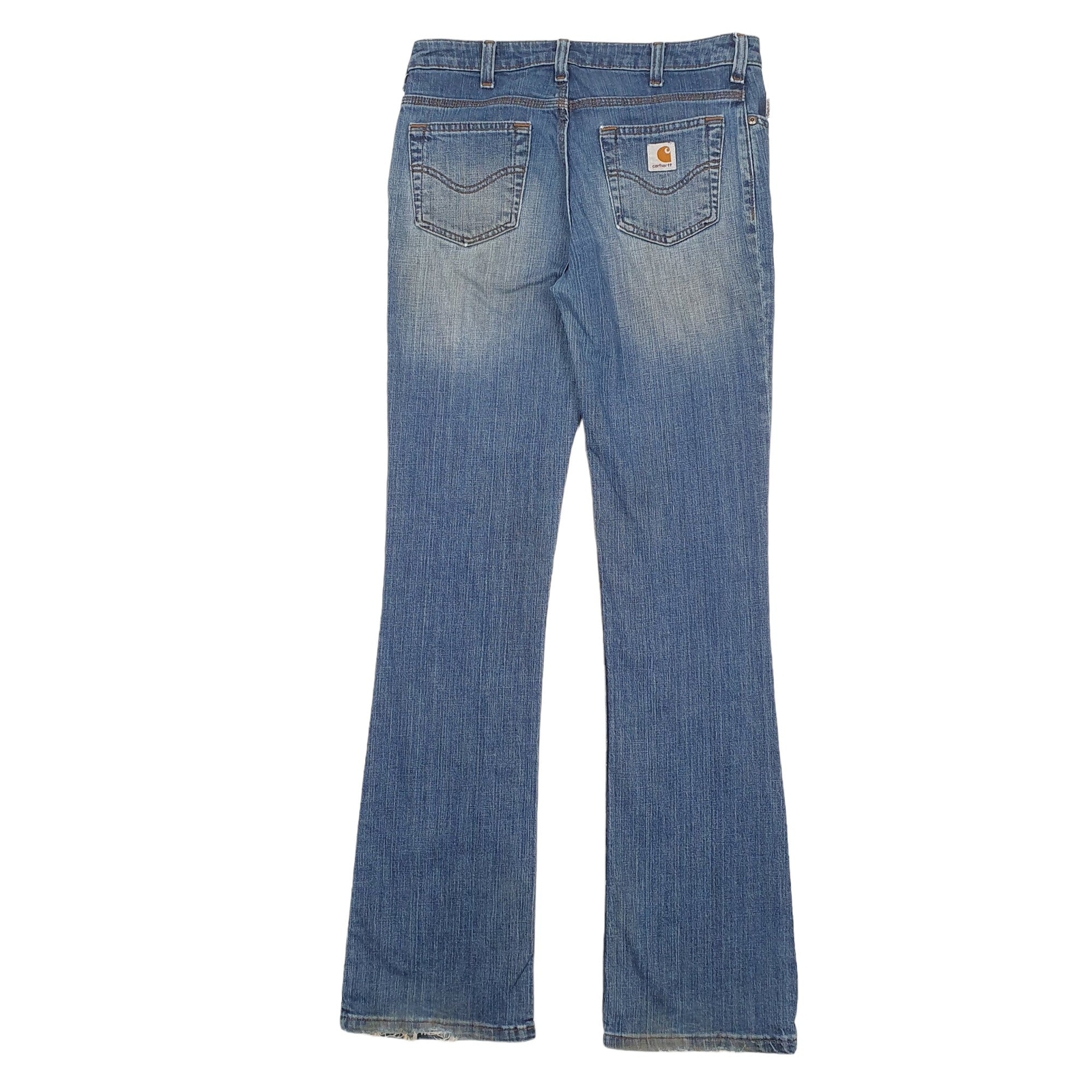 CARHARTT Carpenter Jeans Bootcut Fit Blue Denim Trousers Womens Carpenter UK14 image 2