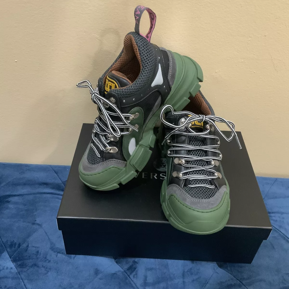 Gucci Flashtrek Sega Green womens Size 5 GGZ30 1726.00 eBay