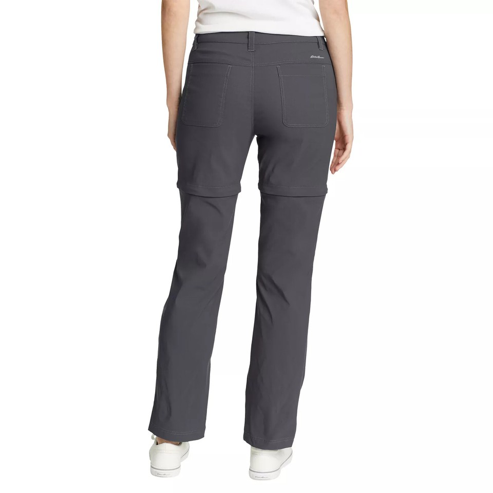 Pantalon Convertible Eddie Bauer Femme – Noir T12 UPF 50 – Randonnée Voyage