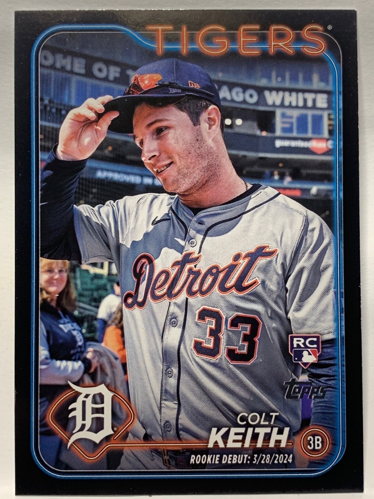 COLT KEITH 2024 Topps Update Series US192 (RC) Debut Black /74 Detroit Tigers