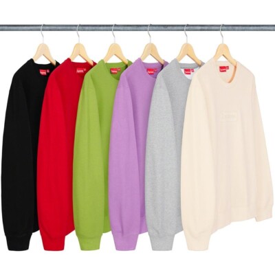 Supreme Cutout Logo Crewneck – Black – Large (L) – In Hand – Brand