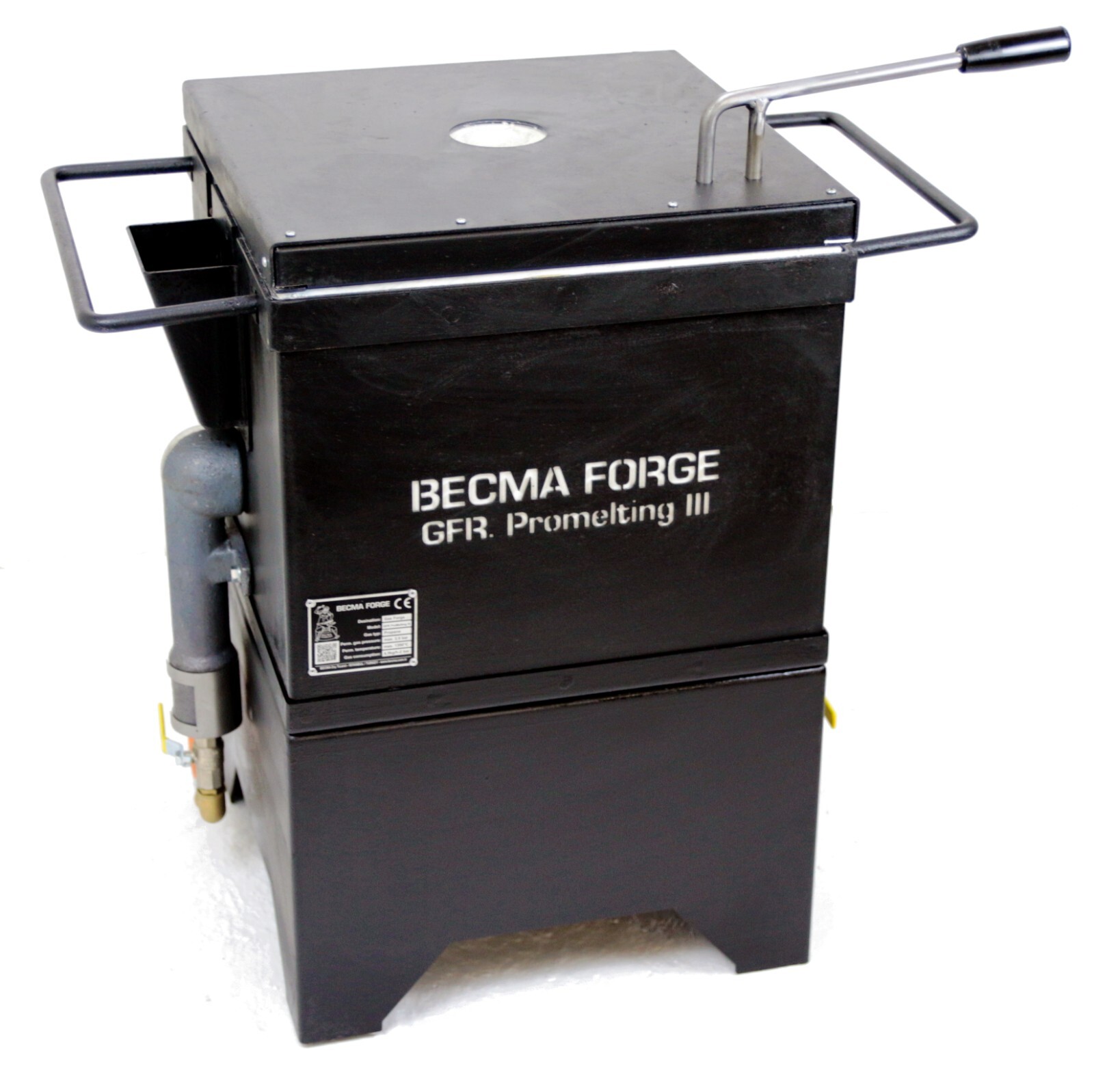 BECMA Gas-Schmelzofen, Schmiedeofen für Propangas GFR ProMelting III