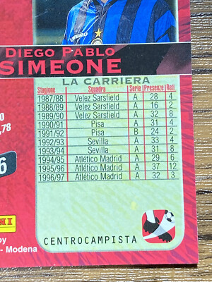 PANINI IMM DIEGO SIMEONE シメオネ 直筆サイン 99シリ PANINI IMM DIEGO SIMEONE シメオネ 直筆サイン 99シリ - メルカリ