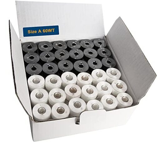  144 PreWound Bobbins for Embroidery and Sewing Machines Class 15 Size A 