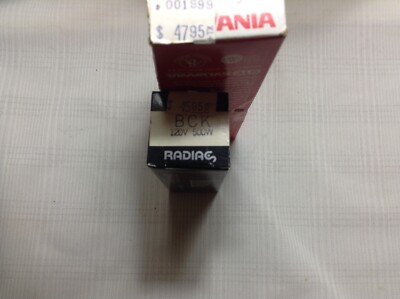 BCK 120 V -500 W Lamps NOS, Sylvania Radiac, Wiko | eBay
