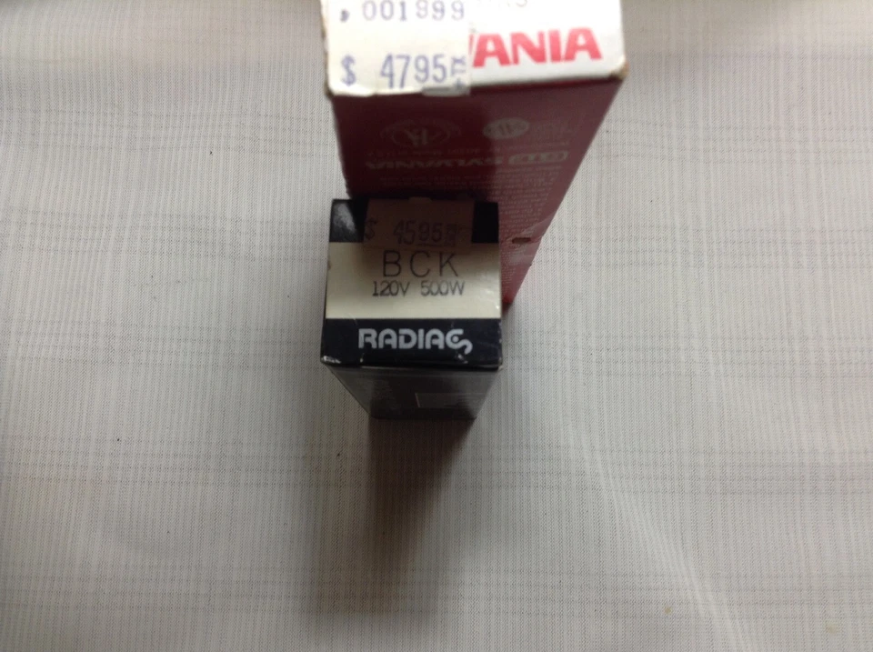 BCK 120 V -500 W Lamps NOS, Sylvania Radiac, Wiko - Image 2 of 2
