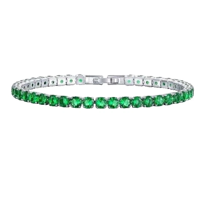 Emerald Silver Plated Fashion Jewelry