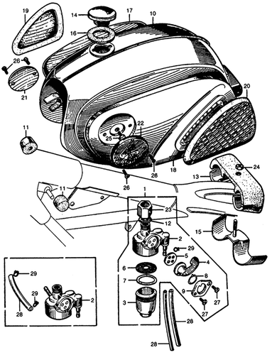Honda SuperHawk 305 250 CB72 CB77 CL72 CL77 16955-268-020 PETCOCK GASKET / 5 pcs - Picture 2 of 5