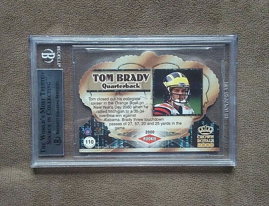 2000 Pacific Crown Royale Tom Brady Retail Red Die~Cut