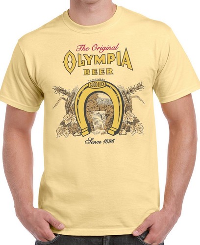 Olympia Bier T-Shirt #4 kurzärmeliges Logo schwere Baumwolle S-3X kostenloser Versand USA - Bild 5 von 7