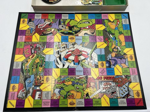 Teenage Mutant Ninja Tortugas MB Juegos Vintage Año 1990 Mirage Studios Pizza - Imagen 2 de 22