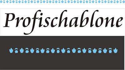 Blattrahmen - Wandschablone;Malerschablone;Stupfschablone;Wandfries;Wanddekor